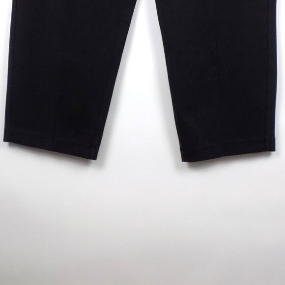 Lululemon Cargo Pants Mid-Rise Size 12 Black Cotton-Blend Double-Knit Slouchy - Picture 5 of 9